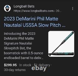 2023 Demarini Matte Slowpitch Softball Bat 34/26.5? USSSA