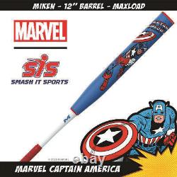 2023 Miken Marvel Captain America 12 Maxload USSSA Slowpitch Bat MSU3CAL