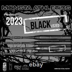 2023 Monsta Blacklisted Trippin Slowpitch Softball Bat Usssa 240 25.5e Endload