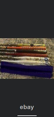 Lot of 6 Used slowpitch softball bats usssa