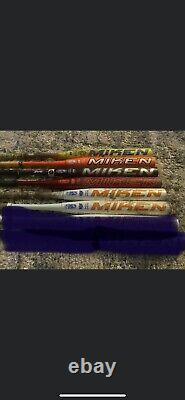 Lot of 6 Used slowpitch softball bats usssa