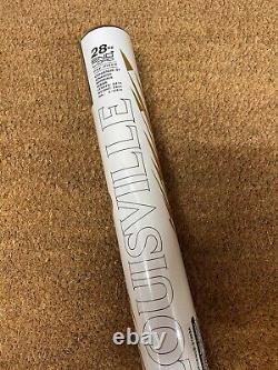 Louisville Slugger LS Genesis 1pc 220 Slowpitch Softball Bat NIW White Gold 28oz