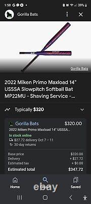 Miken Freak Primo Maxload Slowpitch Softball Bat MP22MA USSSA 25oz