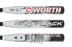 NEW 2022 Worth Silverback XL End Loaded WSB22U USSSA Slowpitch Softball Bat 26oz