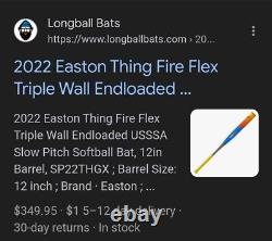 NIW EASTON THING Slowpitch Softball Bat Mule Load USSSA 34/26