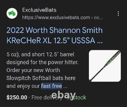 Worth Krecher Shannon Smith slowpitch softball Bat 34/25? Clean