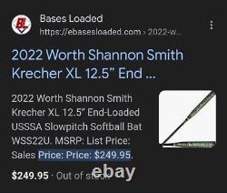 Worth Krecher Shannon Smith slowpitch softball Bat 34/25? Clean