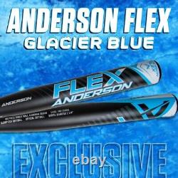 Batte de balle molle à une pièce Anderson Flex Alloy édition limitée GlacierBlue