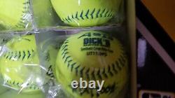 Boîte de 6 douzaines = 72 Nouvelles Balles de Softball pour Femmes de 11 Pouces Slow Pitch Tattoo USSSA Classic W