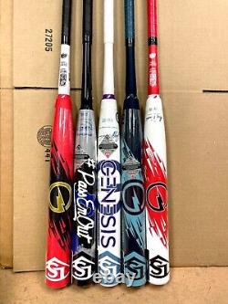 Louisville Slugger Genesis Slowpitch Softball Bat translated in French: Batte de softball Louisville Slugger Genesis pour lancer lent.