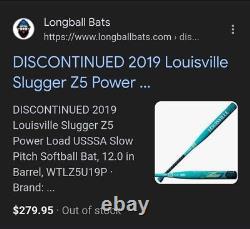 Louisville Slugger Z5 Powerload USSSA Slowpitch Softball Bat 34/27.5? Rare
	 <br/>
 <br/>
Louisville Slugger Z5 Powerload USSSA Batte de softball de Slowpitch 34/27.5? Rare